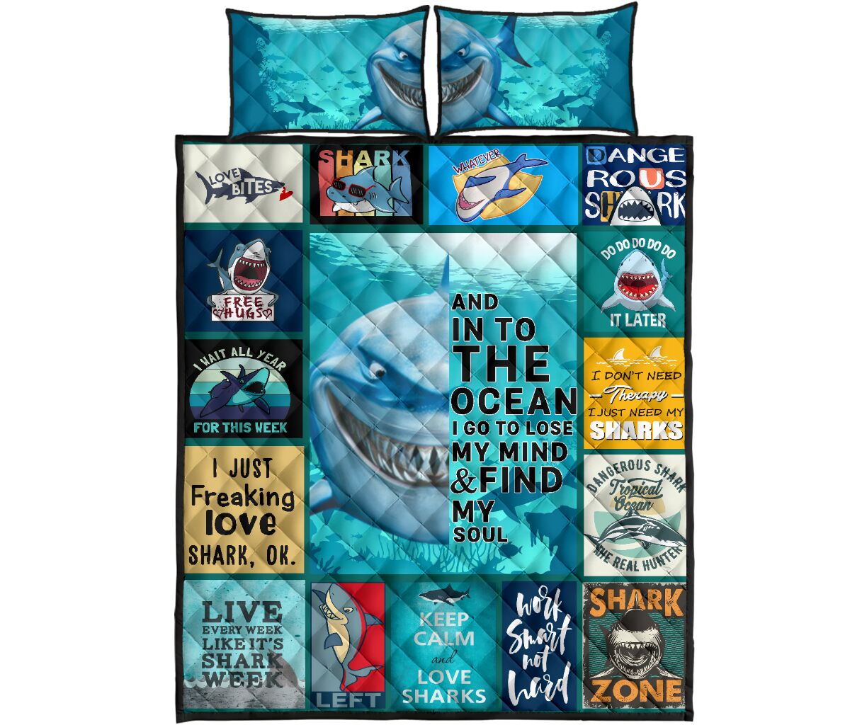 Shark My Soul - Bed Set - Love Quilt Bedding Set