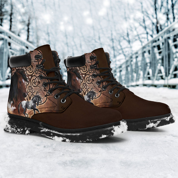 Horse Celtic Knot Asboots - Love All Season Boots