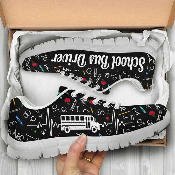 School Bus Driver Sneakers, Runni- Love Sneakers