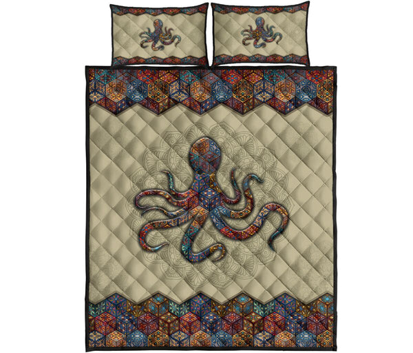 Quilt Bed Set - Mandala - Octopus 99 - Love Quilt Bedding Set