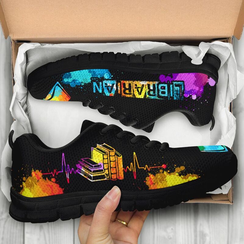 Librarian Hb Art Shoes Sneakers, Runni- Love Sneakers