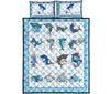 Shark Art Style Quilt Bed Set - Love Quilt Bedding Set