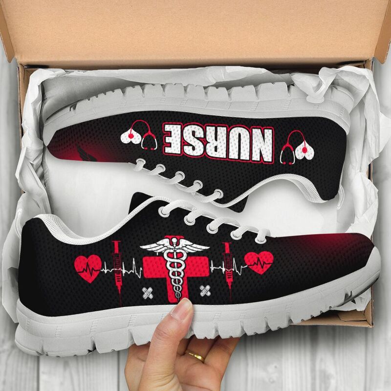 Nurse Symbol Hb Shoes Sneakers, Running Shoes, Shoes For Women, Shoes For Men, Custom Shoes,- Love Sneakers