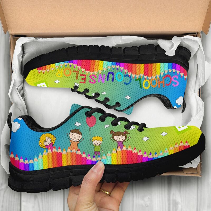 School Counselor Abc Blue Yellow Kd Sneakers, Runni- Love Sneakers