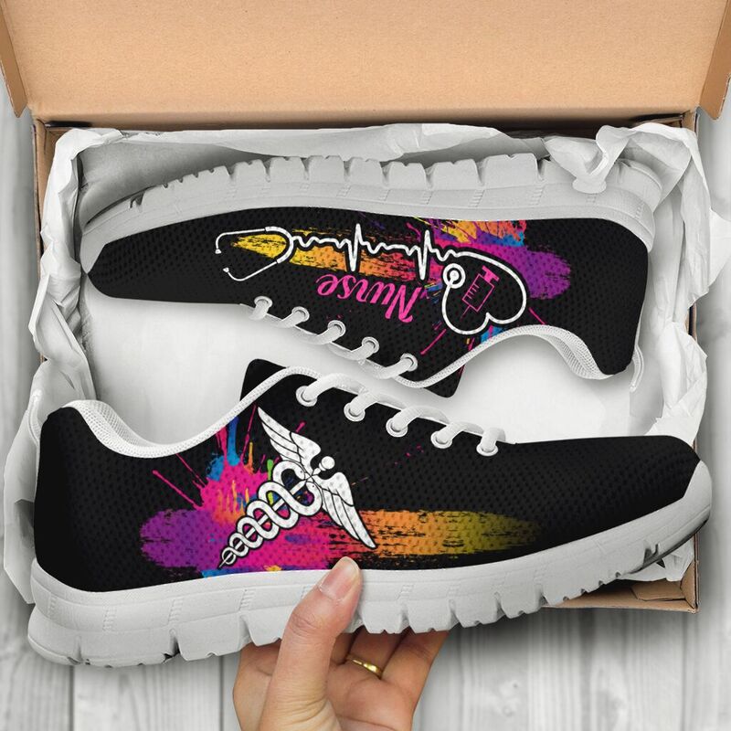 Nurse Hb Art Sneakers, Running Shoes, Shoes For Women, Shoes For Men, Custom Shoes, L- Love Sneakers