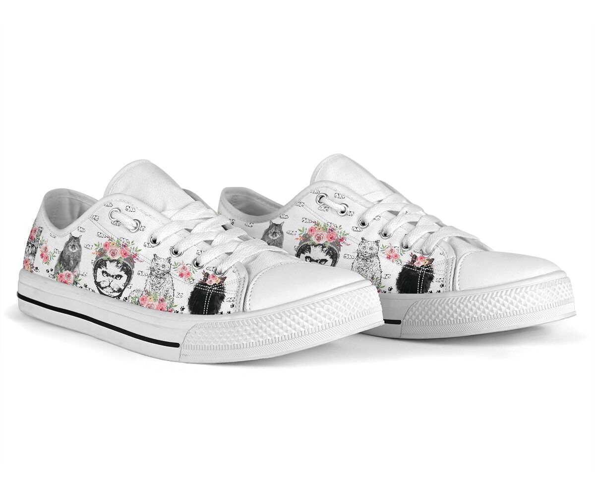 Low Top - Persian Cat Shoe - Love Love Top Shoes