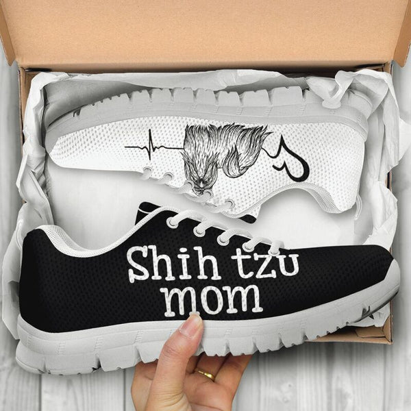 Shih Tzu Mom Sneakers, Runni- Love Sneakers