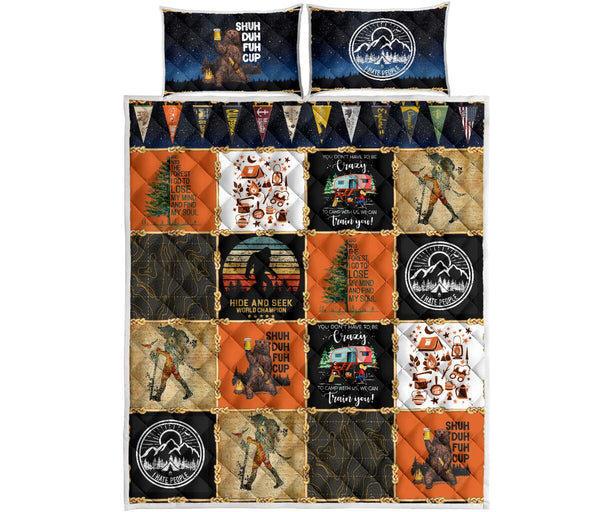 Quilt Bed Set - Camping - I Hate People 12 - Love Quilt Bedding Set