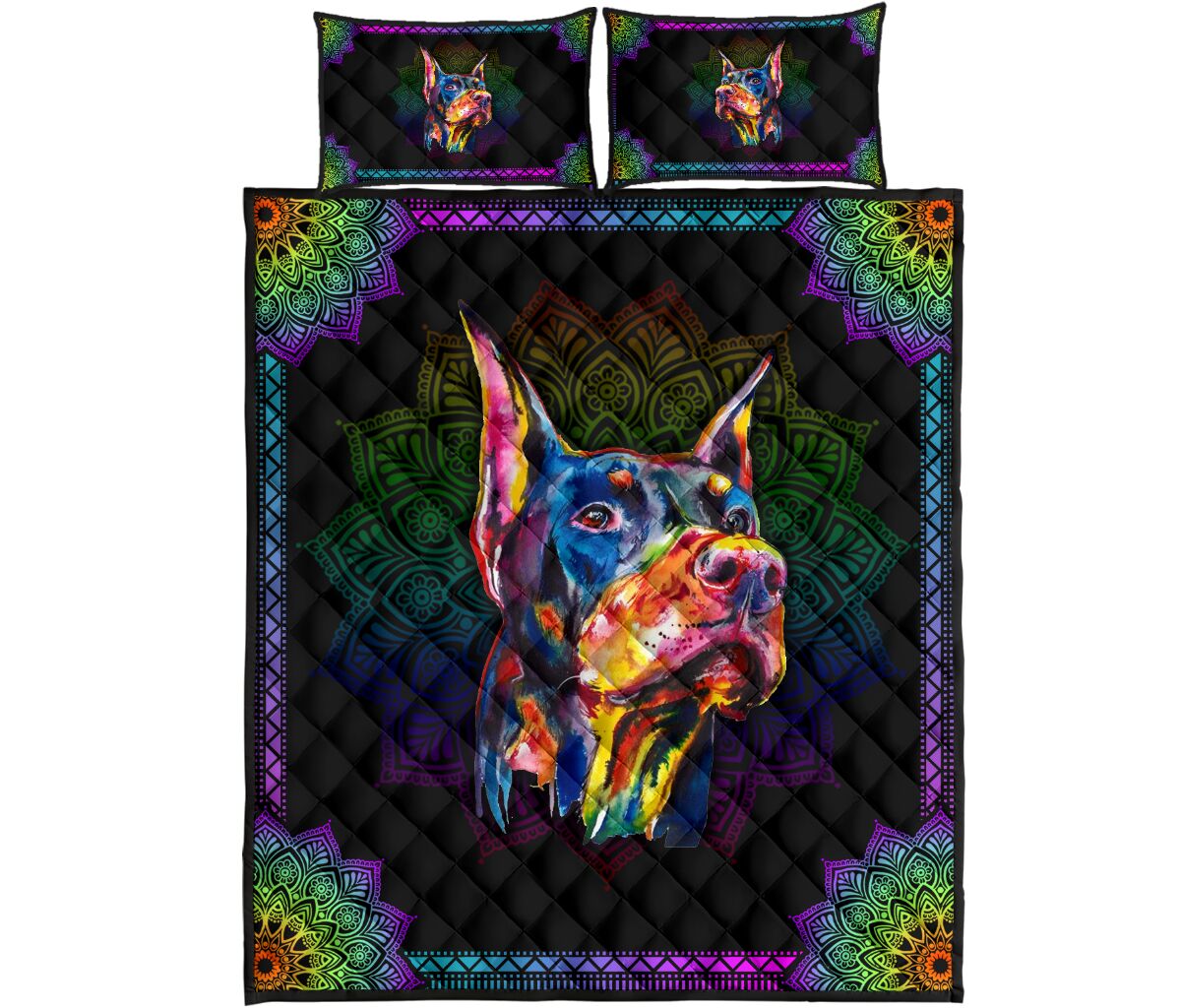 Quilt Bed Set - Dobermann 33 - Love Quilt Bedding Set