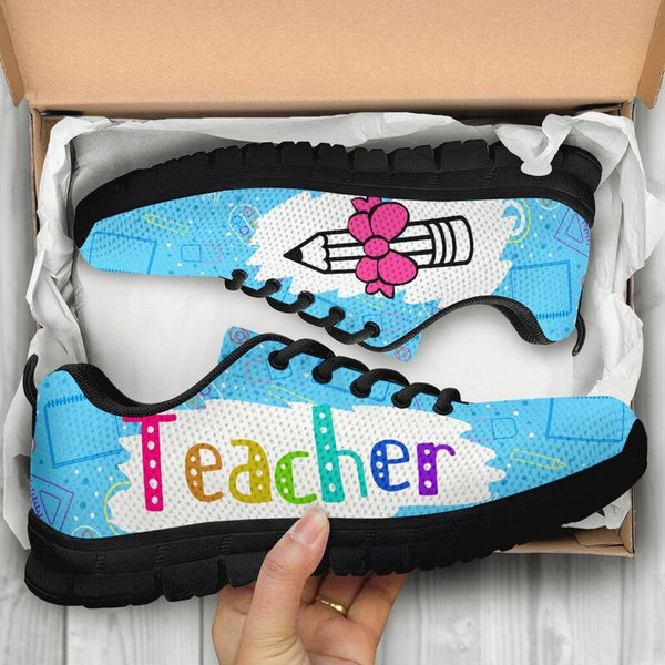 Teacher Pencil Lt Shoes Sneakers, Running Shoes, Shoes For Women, Shoes For Men, Custom Shoe- Love Sneakers