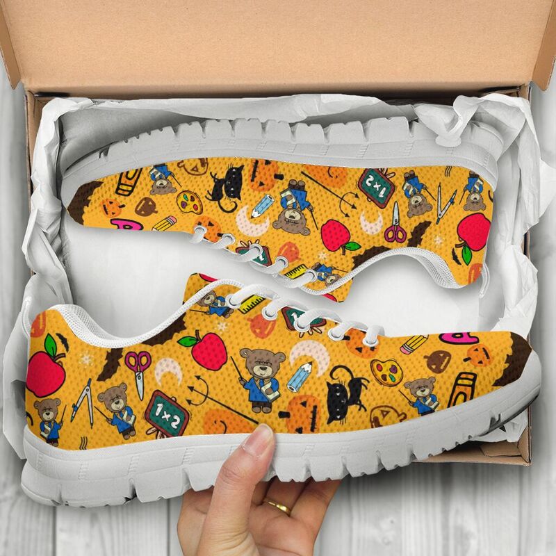 Teacher - Halloween Teddy Bear Kd Sneakers, Runni- Love Sneakers