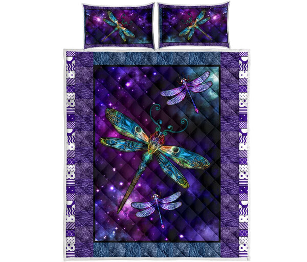 Dragonfly Dazzling Lqt - Love Quilt Bedding Set