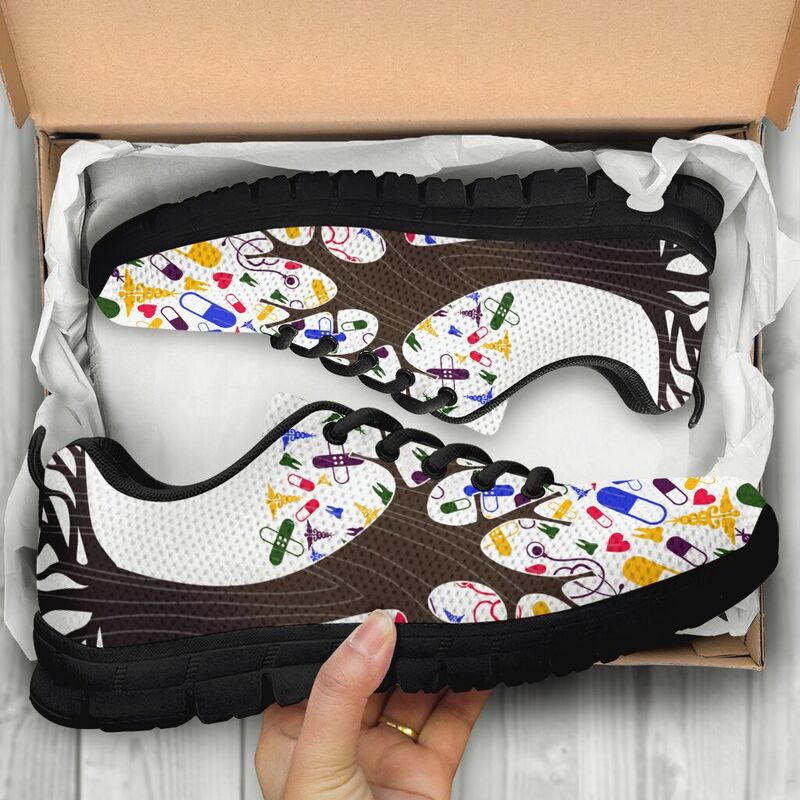 Nurse Tree Shoes Sneakers, Running Shoes, Shoes For Women, Shoes For Men, Custom Shoes, L- Love Sneakers