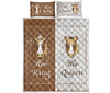 Horse - King And Queen - Love Quilt Bedding Set