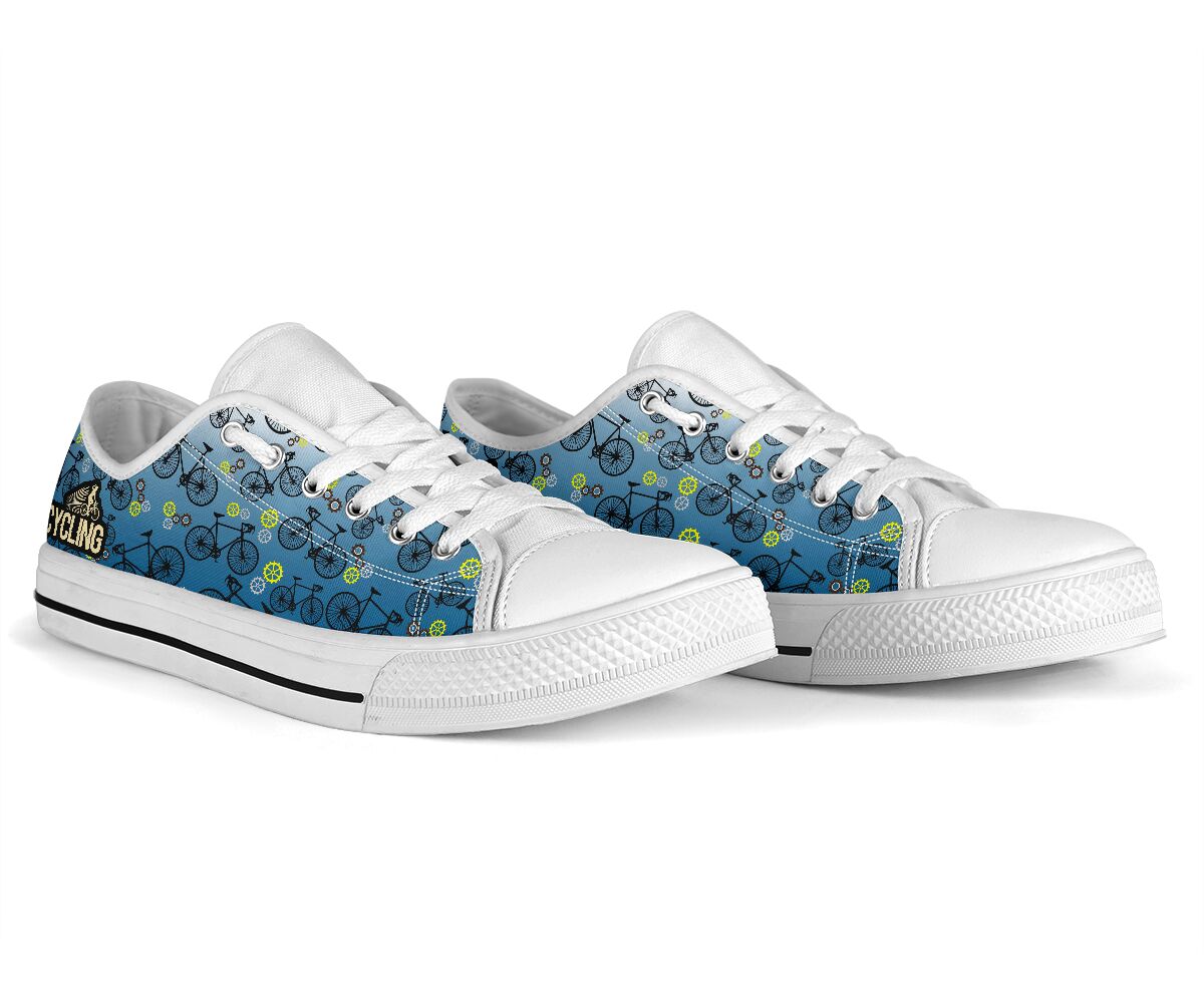 Cycling Patern Low Top Shoe - Love Low Top Shoes