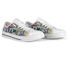 Siamese License Plates Low Top Shoes