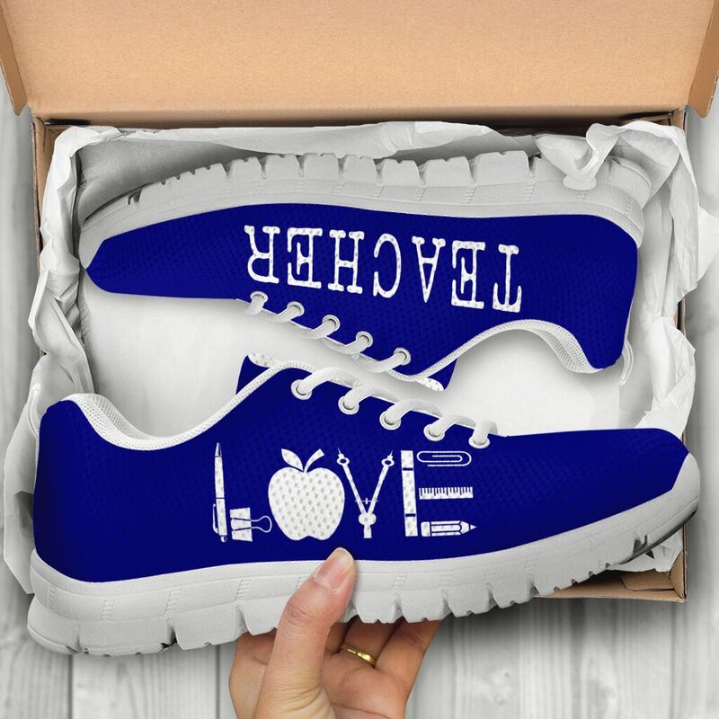 Teacher Love All Navy Blue Kd Sneakers, Runni- Love Sneakers