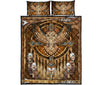 Gold Owl Native American Quilt Bed Set - Love Quilt Bedding Set