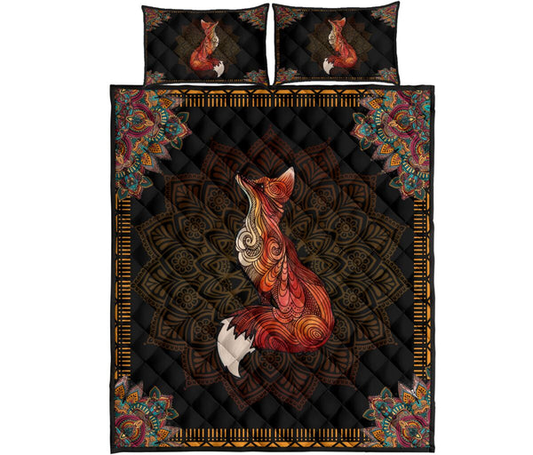 Fox Quilt Bed Set - Fox Lovers 21 - Love Quilt Bedding Set