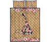 Fox Flower Wood Style Quilt Bed Set - Love Quilt Bedding Set