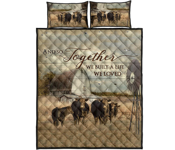 Quilt Bed Set - Cow - And So Together 37 - Love Quilt Bedding Set