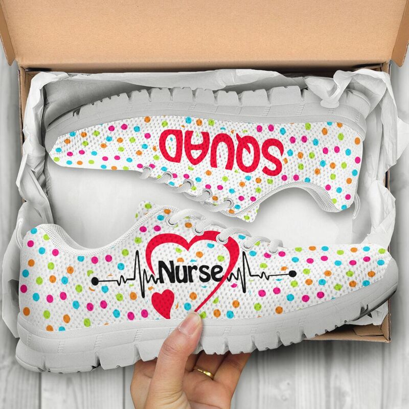 Nurse Squad Sneakers, Running Shoes, Shoes For Women, Shoes For Men, Custom Shoes, L- Love Sneakers