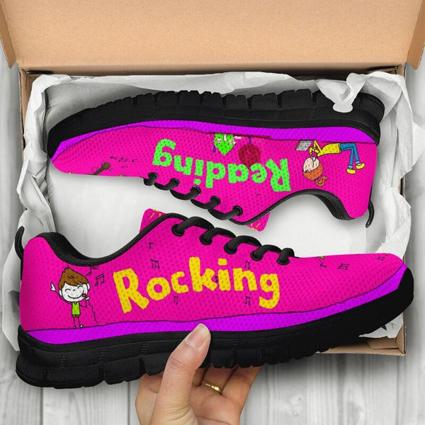 Reading And Rocking Child Pink Kd Sneakers, Runni- Love Sneakers