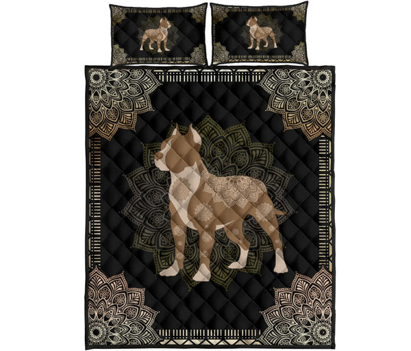 Pitbull Quilt Bed Set 12 - Love Quilt Bedding Set