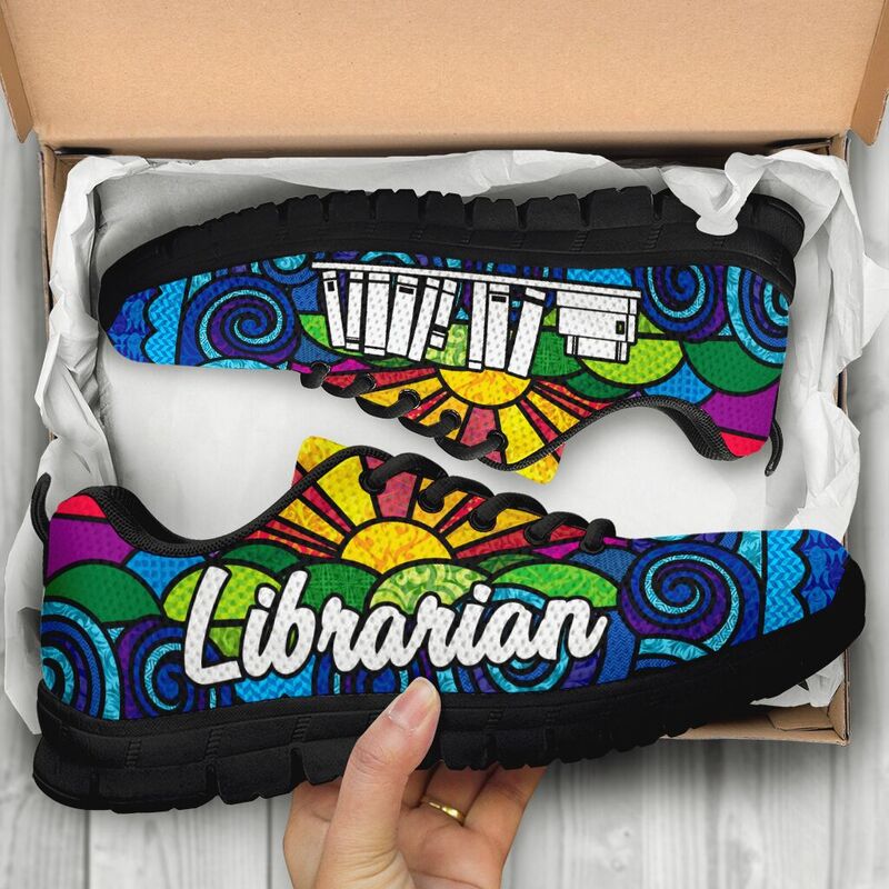 Librarian Sunpic Shoes Sneakers, Running Shoes, Shoes For Women, Shoes For Men, Custom Shoes- Love Sneakers