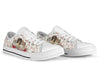 Shih Tzu Flower Background - Low Top Shoe - Love Low Top Shoes