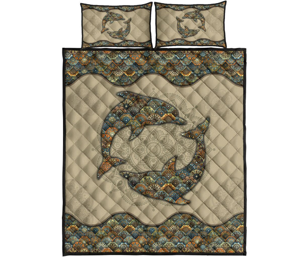 Quilt Bed Set - Mandala - Dolphin 78 - Love Quilt Bedding Set