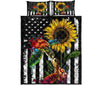 Sunflower - Turtle - Quilt Bed Set 53 - Love Quilt Bedding Set