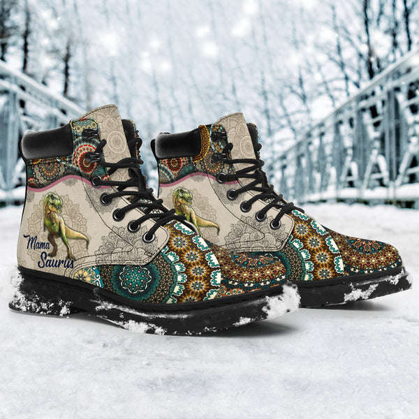 Mama Saurus - Vintage Mandala Asboot Sky - Love All Season Boots