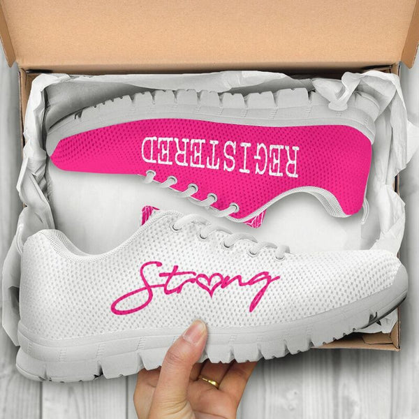 Nurse-strong Registered Pink White Sneakers, Running Shoes, Shoes For Women, Shoes For Men, - Love Sneakers