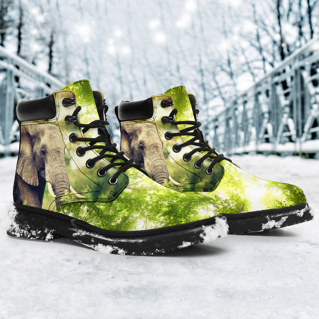 Elephant Wallpaper Asboots - Love All Season Boots