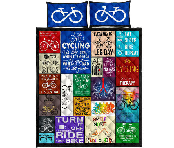 Cycling Unlimited - Bed Set - Love Quilt Bedding Set