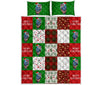 Owl Merry Christmas Pattern Style Quilt Bed Set - Love Quilt Bedding Set