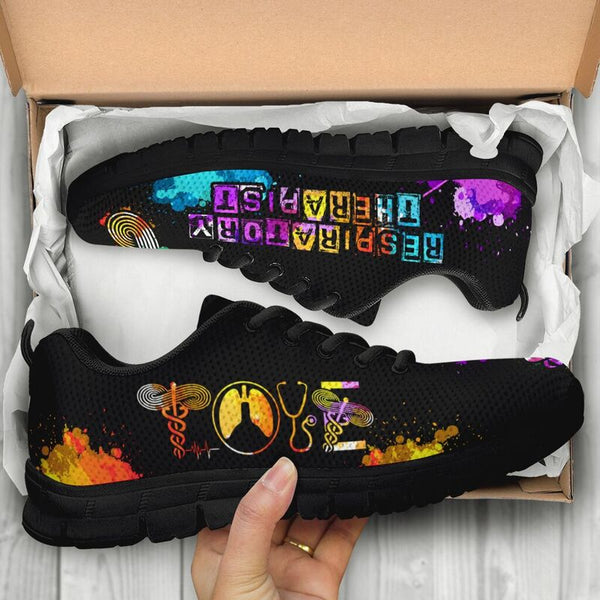 Respiratory Therapist Love Art Sneakers, Running Shoes, Shoes For Women, Shoes For Men, Cust- Love Sneakers