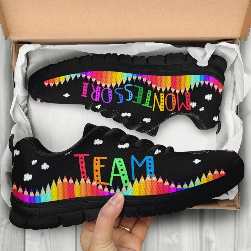 Montessori Team Shoes Sneakers, Running Shoes, Shoes For Women, Shoes For Men, Custom Shoes,- Love Sneakers