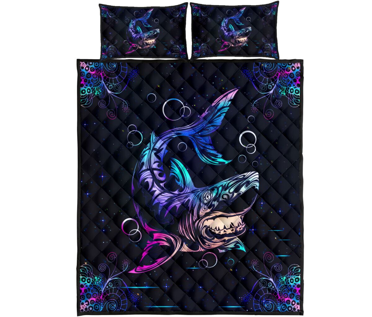 Shark Quilt Bed Set 8- Love Quilt Bedding Set