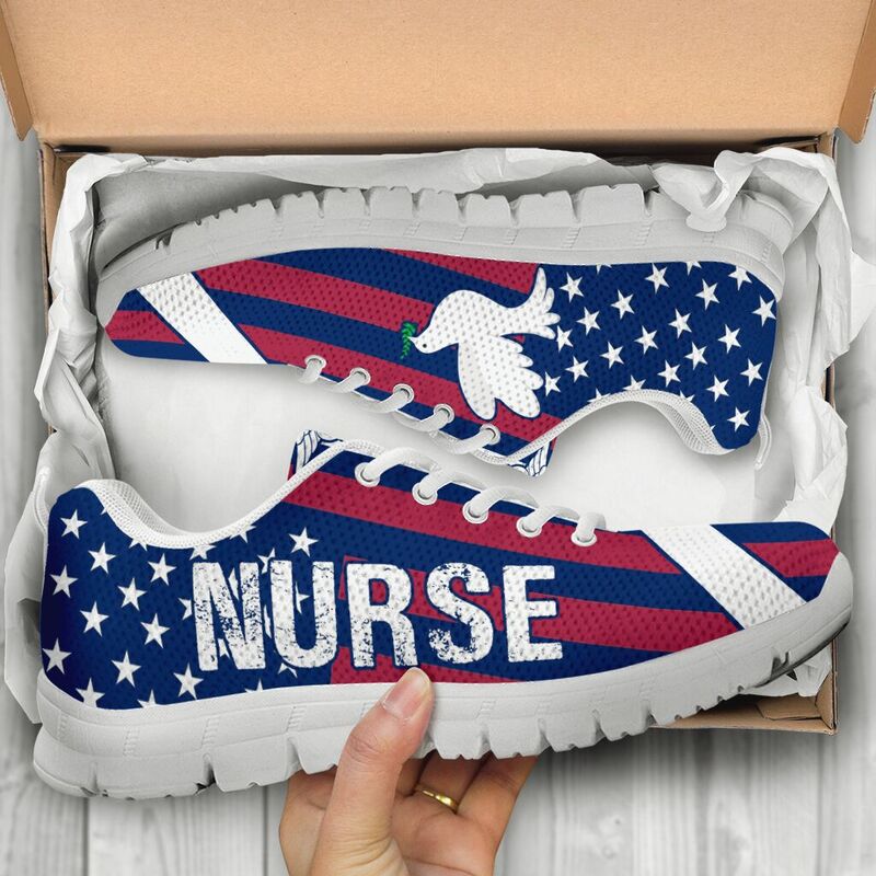 Nurse Peace Sneakers, Running Shoes, Shoes For Women, Shoes For Men, Custom Shoes, L- Love Sneakers