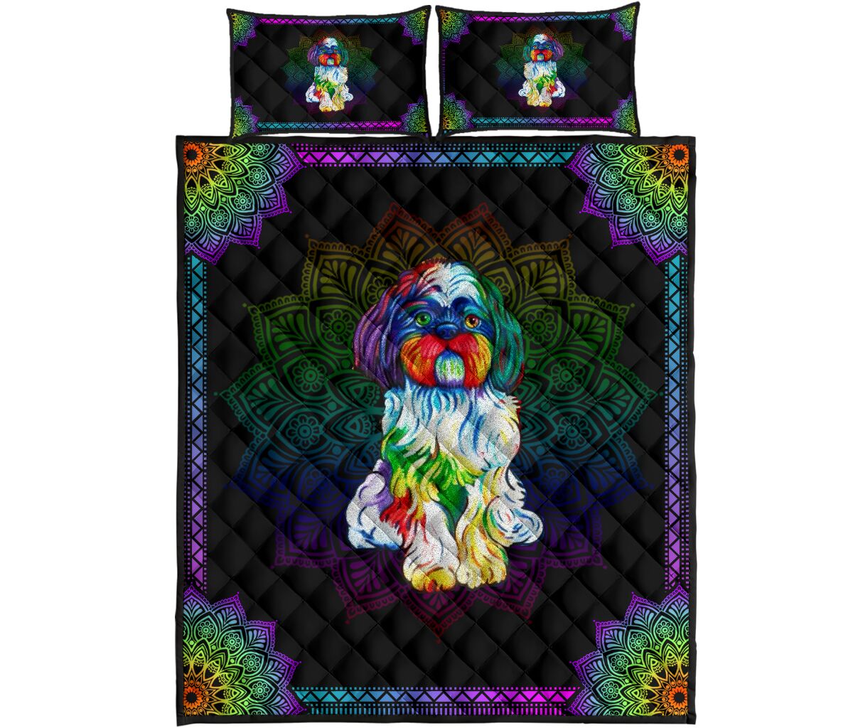 Quilt Bed Set - Yorkie 95 - Love Quilt Bedding Set