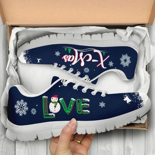 Teacher Love X-mas Sneakers, Runni- Love Sneakers