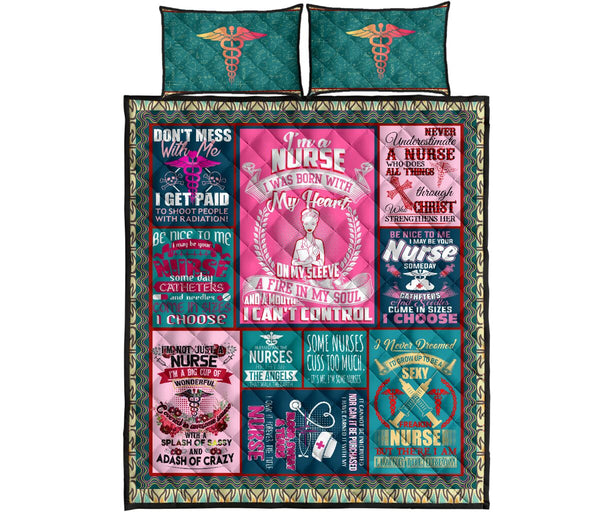 Im Nurse - Bed Set - Love Quilt Bedding Set