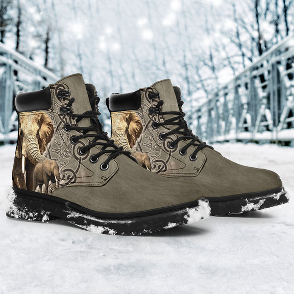 Elephant Celtic Knot Asboots - Love All Season Boots