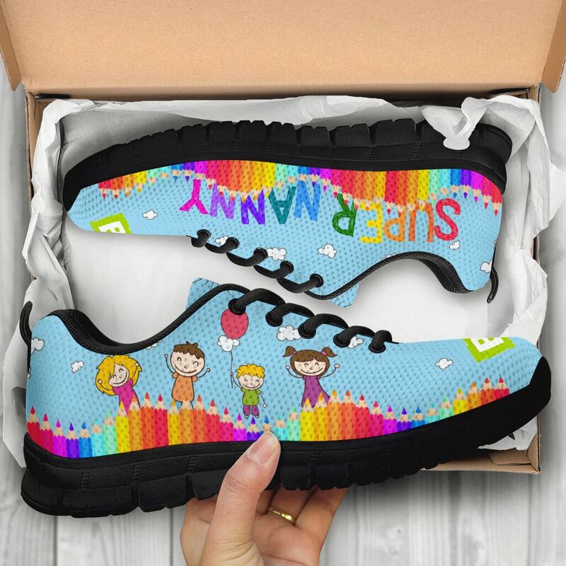 Super Nanny  - Blue Sneakers, Runni- Love Sneakers