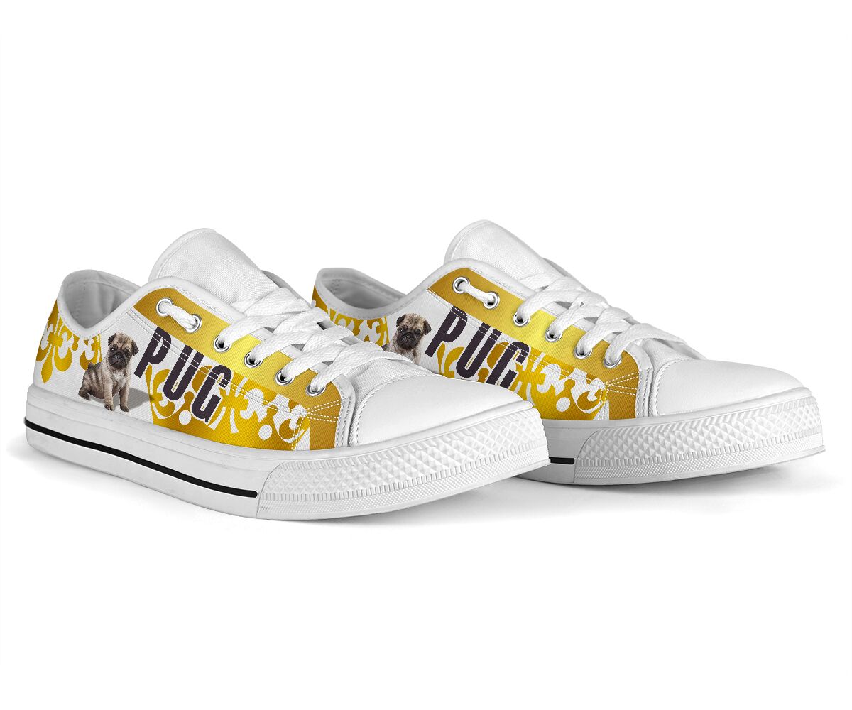 Pug Crown - Low Top Shoe - Love Love Top Shoes