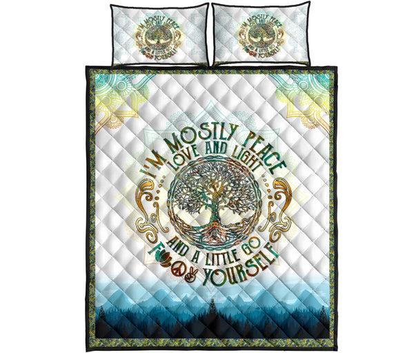 Yoga - Hippie - Quilt Bed Set 22 - Love Quilt Bedding Set