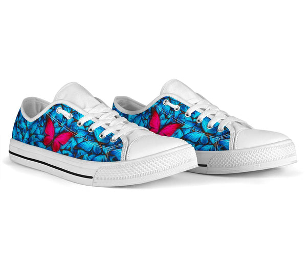 Butterfly Pattern Low Top Shoes