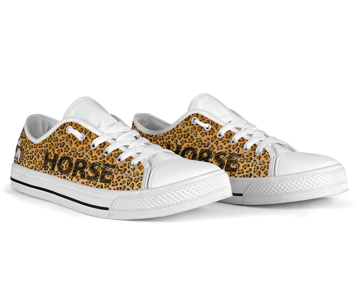 Horse Leopard Skin Low TopShoes